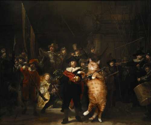http://netsvetaev.com/files/gimgs/th-38_Rembrandt_Nightwatch-cat-w.jpg