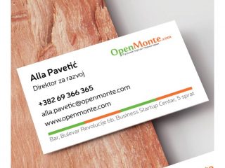 Openmonte logo & cards